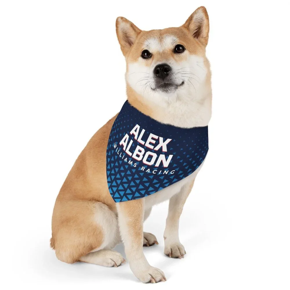 Alex Albon Dog Bandana size Large Formula 1 Dog Collar